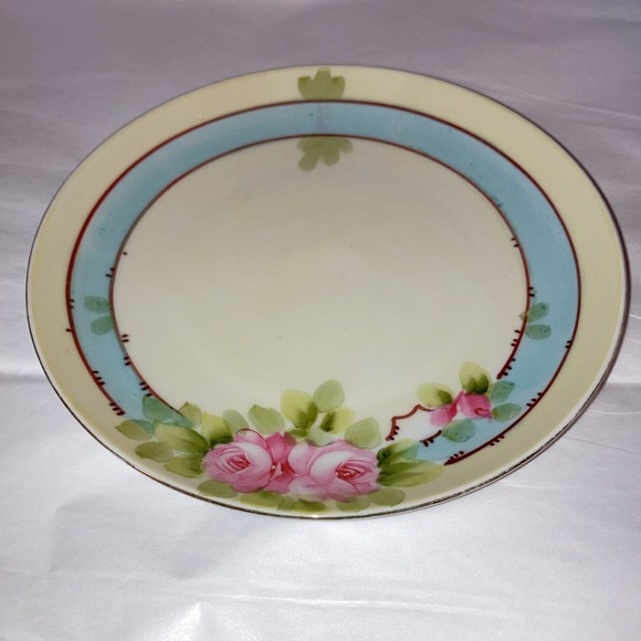 Vintage Nippon Japan Studio Hand-painted floral and branches art plate EUC! - Picture 2 of 8